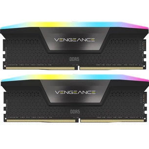 Модуль пам'яті для комп'ютера DDR5 96GB (2x48GB) 5600 MHz Vengeance RGB Black Corsair (CMH96GX5M2B5600C40) зображення 1