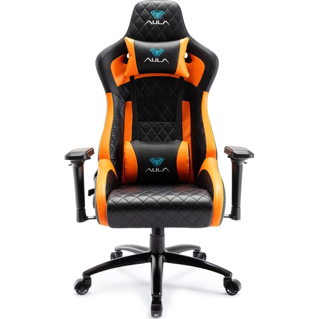 Крісло ігрове Aula F1031 Gaming Chair Black/Orange (6948391286211) - зображення 1
