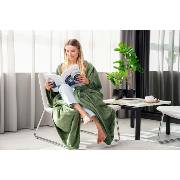 Плед Ardesto Flannel зелений, 160х200 см (ART0209SB) - изображение 5