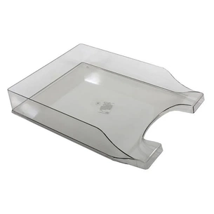 Лоток для паперів Economix горизонтальний Симетрія , пластик димчастий (E31802-17) зображення 1