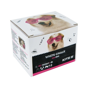 Крейда Kite біла кругла, 100 шт Dogs (K22-079-100) изображение 1
