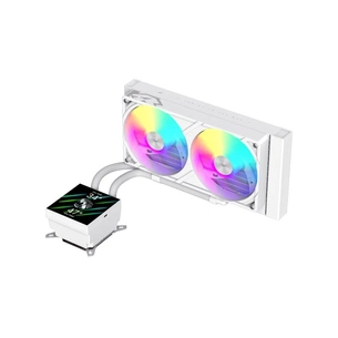 Система жидкостного охлаждения Gamemax GLACIER 240 LCD WH изображение 1