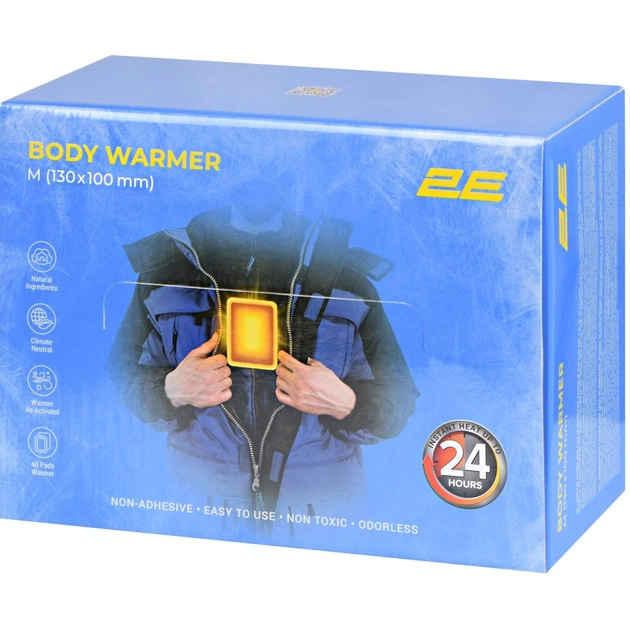 Хімічна грілка 2E для тіла, розмір M (130x100мм), неклейка, до 24 годин (2E-BWNA24M) - picture 5