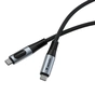 Дата кабель USB-C to USB-C 1.2m with display 240W black Verbatim (31849) - зменшене зображення 2