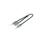 Кабель мультимедійний USB-C M to 2xRCA F 0.5m black Vention (BGVHD) - зменшене зображення 2