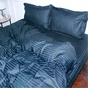 Постільна білизна MirSon SatinStripe 30-0021DarkBlue 220х240 King Size (2200005255780) - зменшене зображення 2