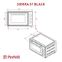 Електропіч Perfelli SIERRA 37 BLACK - зменшене зображення 12