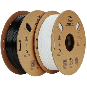 Пластик для 3D-принтера Creality PLA Fast, Ender, 1.75мм black1kg+white 1kg (3301010395) зображення 1