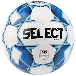 М'яч футбольний Select Fusion IMS біло-блакитний Уні 3 (5703543226412) зображення 1