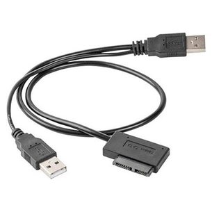 Перехідник USB 2.0 to Slimline SATA 13 pin Cablexpert (A-USATA-01) зображення 1