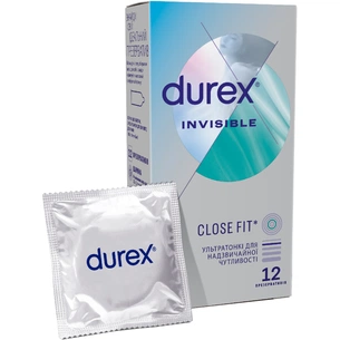 Презервативи Durex Іnvisible латексні з силіконовою змазкою ультратонкі 12 шт. (5052197049619) зображення 1