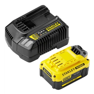 Набір акумулятор + зарядний пристрій Stanley FatMax,V20, 18 В,4Ah, 4A (SFMCB14M1) изображение 1