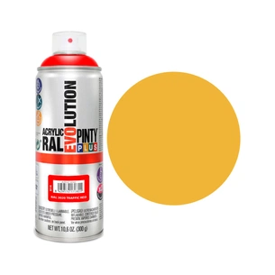 Фарба-аерозоль Pintyplus на водній основі Evolution Ral 1028 Жовта диня 400 мл (8429576183009) зображення 1