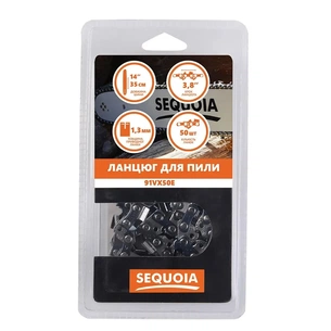 Ланцюг SEQUOIA 3/8", 1.3 мм, 50 ланок, 14"/35 см (91VX50E) изображение 1