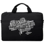 Сумка для ноутбука Vinga 15.6" NB1502 Black, white print (NB1502UWBK) - зменшене зображення 4