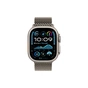 Смарт-годинник Apple Watch Ultra 2 2024 GPS + Cellular 49mm Natural Titanium Case with Natural Titanium Milanese Loop (MX5T3UL/A) - зменшене зображення 2