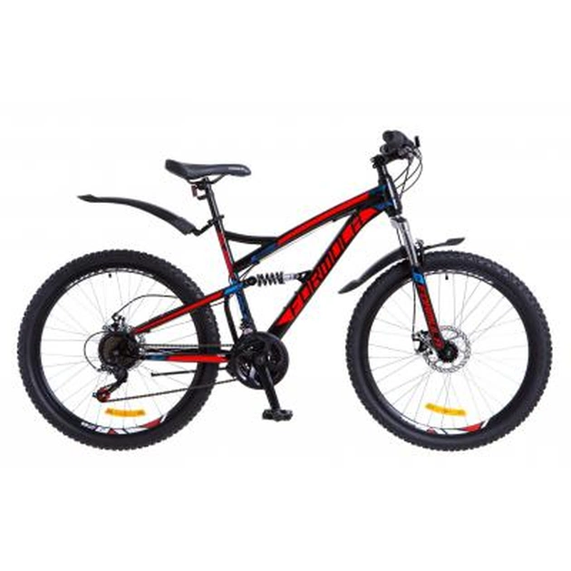 Велосипед Formula 26" X-ROVER 2018 AM2 14G DD рама-19" St чорно-червоно-синій (OPS-FR-26-248) - изображение 1