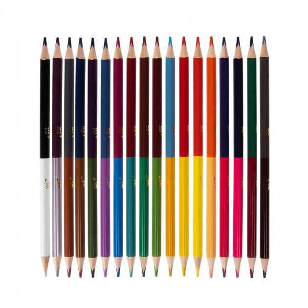 Олівці кольорові Yes Orange Line 18 шт 36 кольорів з точилкою (290752) - picture 8