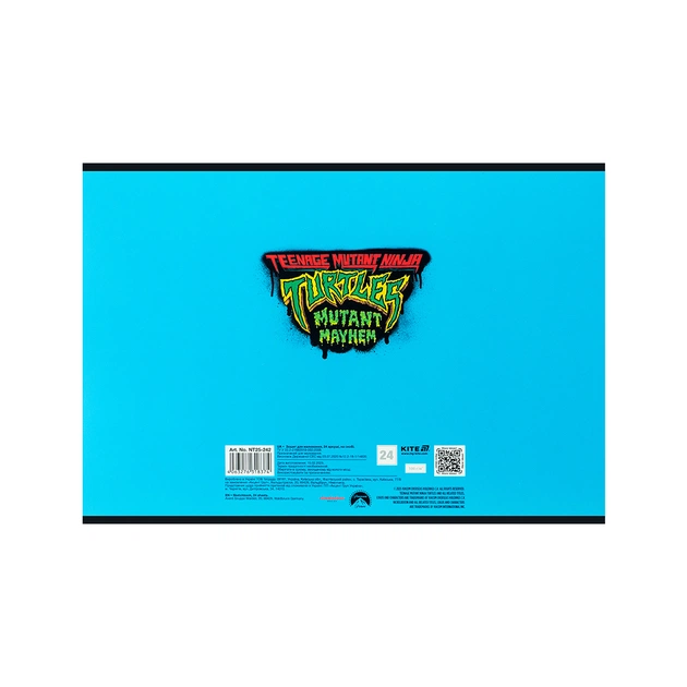 Альбом для малювання Kite Ninja Turtles, 24 аркуша (NT25-242) - зображення 4