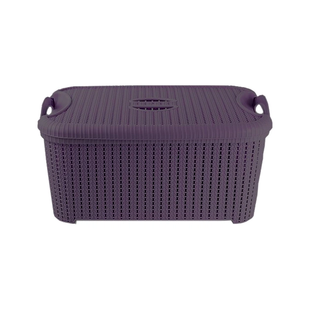 Кошик для зберігання Planet Household Flexi з кришкою темно-фіолетовий 32 л (10553) - picture 2