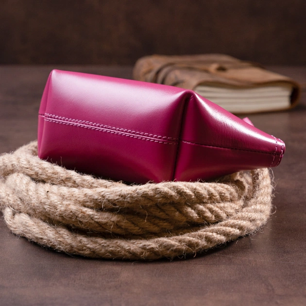 Косметичка Grande Pelle Зі шкіри Фуксія (11301) - зображення 10