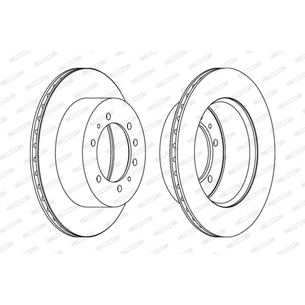 Гальмівний диск FERODO DDF976-1 зображення 1