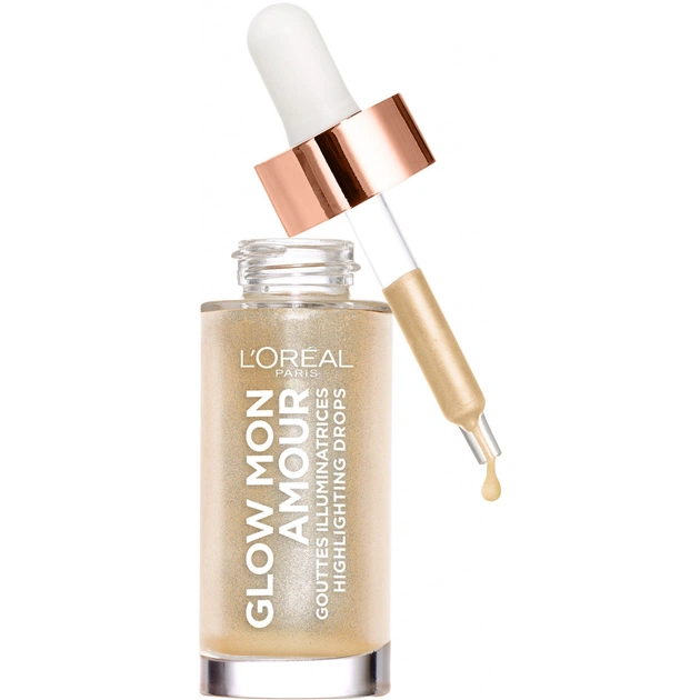 Хайлайтер L'Oreal Paris рідкий Glow Mon Amour 01 - Шампань 15 мл (3600523560899) - picture 3