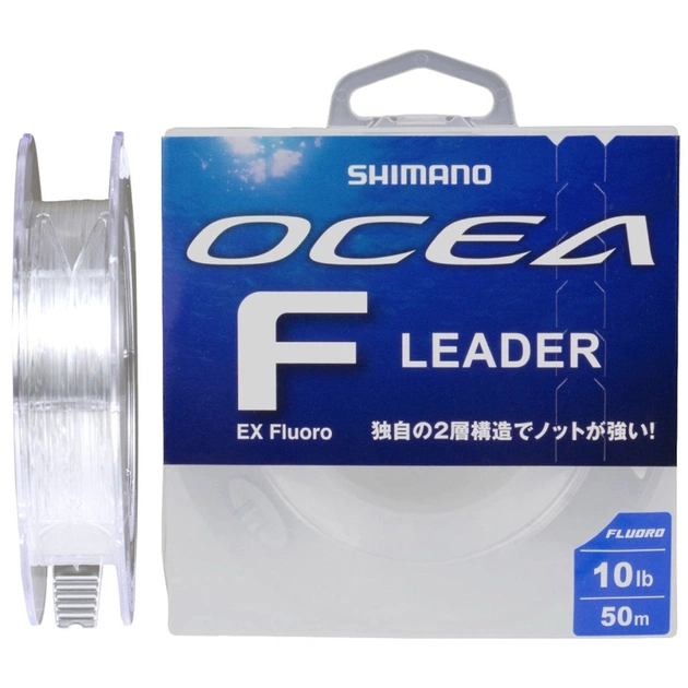 Флюорокарбон Shimano Ocea Leader EX Fluorocarbon 50m 0.239mm 8lb/3.6kg Clear (2266.46.63) - зображення 1