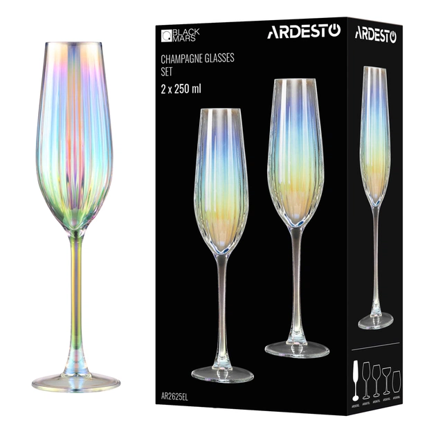 Набір келихів Ardesto Black Mars Zenith 250мл, 2шт, скло, прозорий (AR2625EL) - picture 3