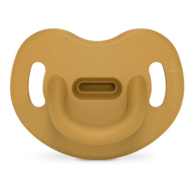 Пустушка Suavinex Colour Essence 0-6 міс, анатомічна силіконова, жовтий (308083) - picture 1