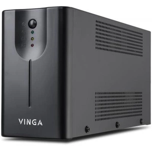 Пристрій безперебійного живлення Vinga LED 600VA metal case (VPE-600M) зображення 1