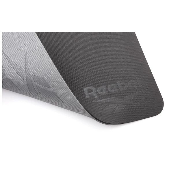 Килимок для йоги Reebok Double Sided Yoga Mat чорний, сірий RAYG-11042BKGR (885652020817) - зображення 3