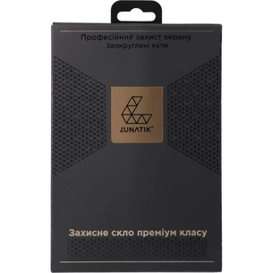 Скло захисне Lunatik Premium Tempered Glass 3D Full Cover Black for iPhone 15 Pro (1195286) зображення 1