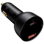 Зарядний пристрій Baseus Superme Digital Display PPS Dual Quick Charger Car Charger black (TZCCZX-01) - уменьшенное изображение 2