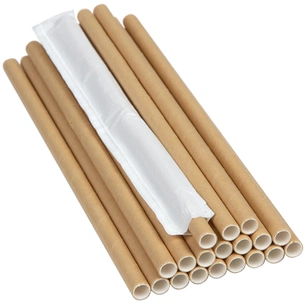 Соломинки для напоїв PRO service паперові в інд. упаковці Крафт L-204 мм D-6 мм 500 шт. (4823071648355) зображення 1