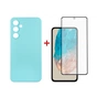 Чохол до мобільного телефона Dengos Samsung Galaxy M35 5G Soft + glass Ice Blue (DG-KM-107) - зменшене зображення 1