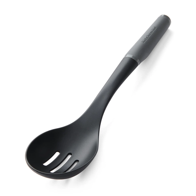 Ложка кухарська KitchenAid Coreline для сервіровки з прорізами, 33,8 см, сіра (KAS004OHCGG) - picture 2