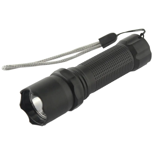 Ліхтар Quantum Minik black 3W LED з USB 40шт/уп (QM-FL1043-B) - зображення 1