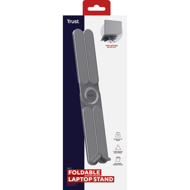 Підставка до ноутбука Trust Macy 17", gray (25647_TRUST) - picture 11