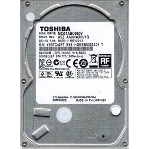 Жорсткий диск для ноутбука 2.5" 500GB Toshiba (# MQ01ABD050V #) зображення 1