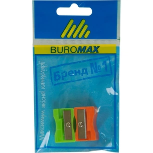 Точилка Buromax SET*2шт, plastic (BM.4701-99) зображення 1