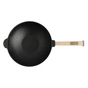 Сковорода Brizoll чавунна WOK з дерев'яною ручкою та скляною кришкою 2,8 л 260х80 мм (W26H-6) - зменшене зображення 2