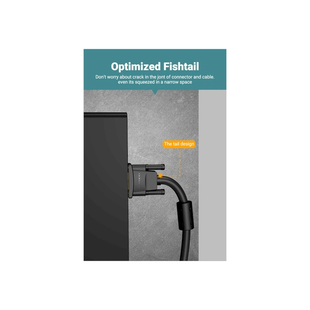 Кабель мультимедійний VGA 15M-15M 3.0m ferrite Vention (DAEBI) - picture 11