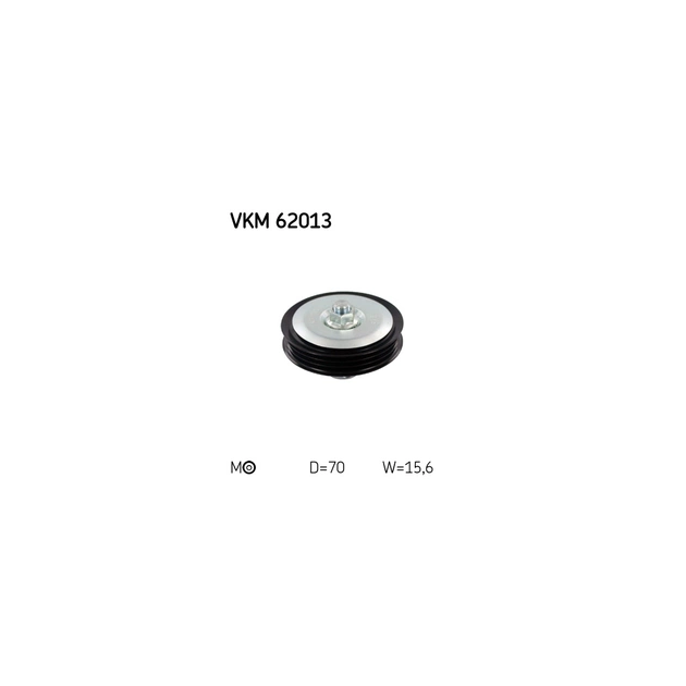 Ролик натягувача ременя SKF VKM 62013 - зображення 1