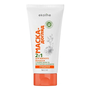 Маска для волос Acme Color EkoLine 2 в 1 Для жирных волос 200 мл (4823115507723) изображение 1