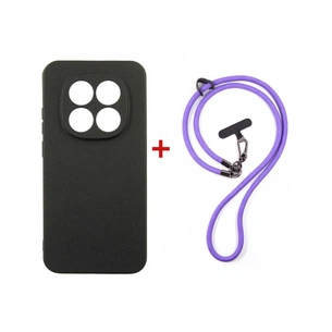 Чохол до мобільного телефона Dengos Case + Cross-body Strap Xiaomi Redmi Note 15 Pro 5G Black+Purple (DG-KM-CCRB-42) зображення 1