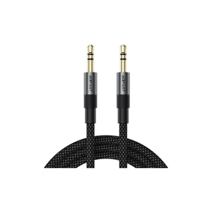 Кабель мультимедійний 3.5mm M to 3.5mm M 1.0m black Acefast (6974316285267) picture 1