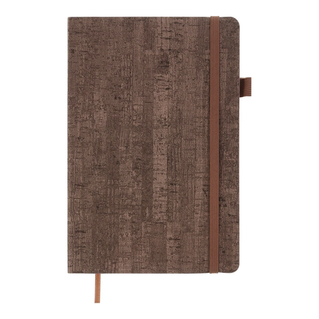 Книга записная Buromax Wood 96 листов А5 в клетку бежевый (BM.295114-28) - изображение 1