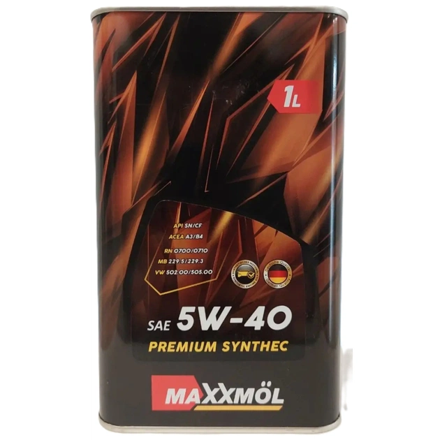Моторна олива Maxxmol Premium Synthec 5W-40 1л - зображення 1