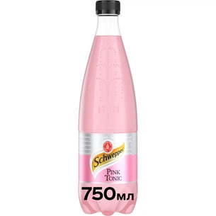 Напій Schweppes Pink Tonic Безалкогольний сильногазований 750 мл (5449000323866) изображение 1